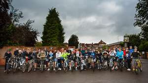 Our riders getting ready to hit the trails