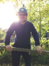 Ryan on the obstacle course