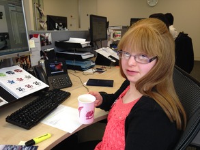 PIP student Lauren working hard at Mayer Brown