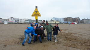 Students having fun on holiday in 2012