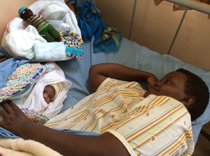 A safe delivery, a happy mom and sleeping baby!
