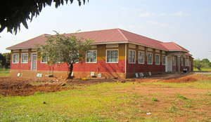 Outside of Migyera Health Center mid-January 2012