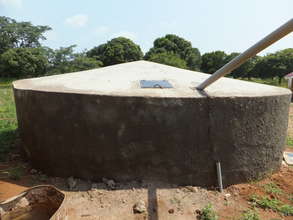 Tank to collect rain water from the roof.