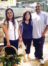 Steve and his mom at Market Day with a neighbor