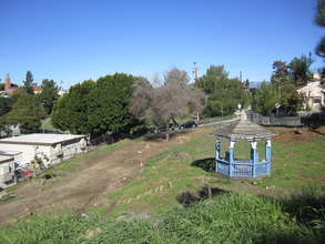 Garden before construction begins