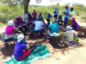 Nutritional garden farmers learn about birth reg