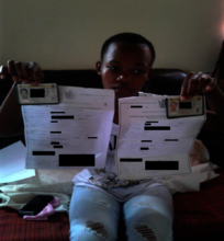 ID and birth certificate for her and her brother