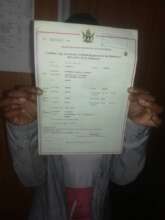 Michaela's birth certificate - redacted