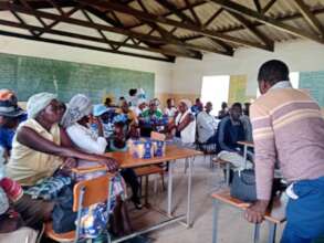Sensitization meeting Mpolompolo, Bubi District