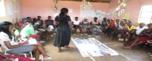 Girls club session on Gender Based Viloence