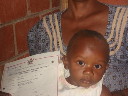 Proud owner of a birth certificate!