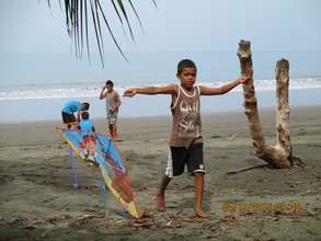 Kite festival in Cocal, Quepos