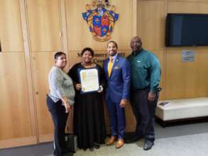 Karina and Family with Councilmember Jawando