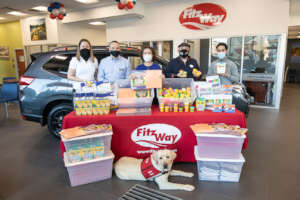 Supplies collected by the Fitzgerald Auto team