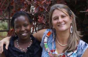 Gloria Mumeita and MGEF President Dr Tracey Pyles