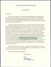 A shout out from Hillary Clinton!