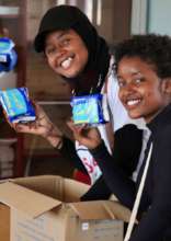 MGEF Student Distributes Sanitary Napkins