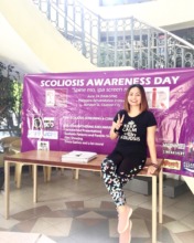 Amanda at Scoliosis Awareness event in Davao City