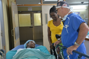 Sabrina, her mom and Dr. Paonessa, day of surgery