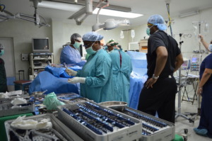 Walker-Diaz in OR at Kingston Public Hospital