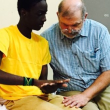 15 yr old Mike S with Dr. Fred Hess - KPH Nov 2017