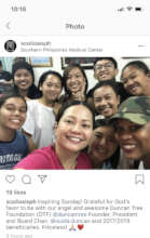 Selfie with Amanda (in pink) w/ patients July 2019
