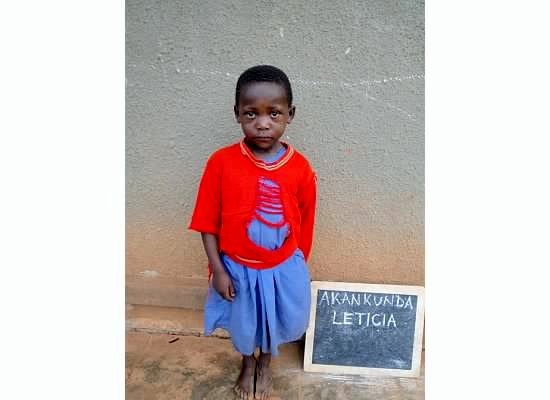 Akankunda Leticia - one year of school at Rushakyi