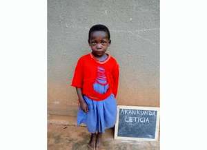 Akankunda Leticia - one year of school at Rushakyi