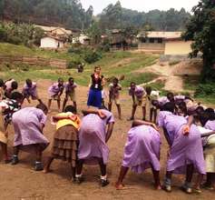 Engaging the children for games and in the garden
