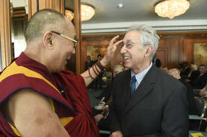 With H.H. the Dalai Lama in Frankfurt Germany