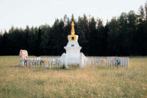A Buddhist stupa in Siberia.