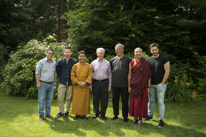 Team meeting with Tsenzhab Serkong Rinpoche II