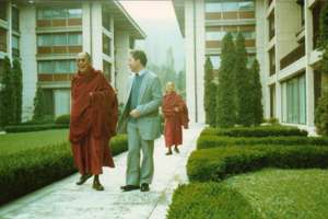 With H.H. the Dalai Lama in the former Soviet Bloc