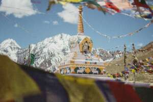 A stupa in Ladakh, India