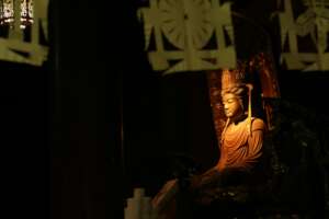 Buddha statue at Motsuji Temple, Japan