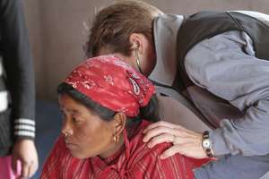 Patient at clinic