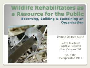 Cover slide of NWRA presentation