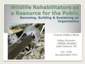 Cover slide of NWRA presentation