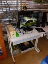 A solar powered computer in the Shan Refugee Camp