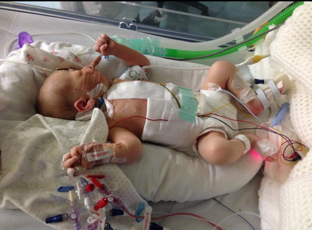 Maya in hospital