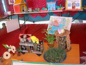 Children's work displayed on Annual Day