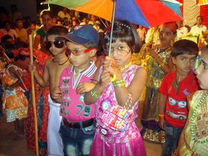 Children performing at another village annual day