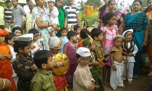 Parents and Children on Independence Day