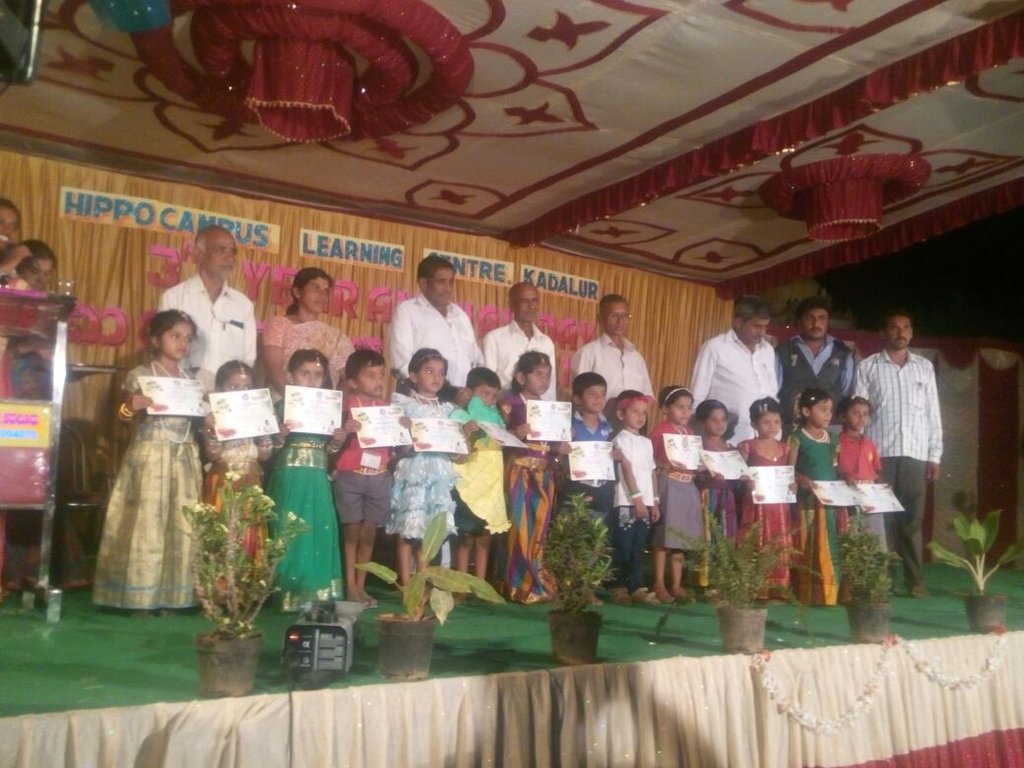 Children presenting their work