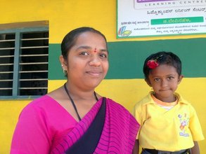 Pavita and Litika @ the G.Bevinahalli HLC Centre
