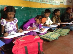 MathSTAR students in the village of Iguru