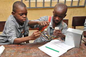 Emeka in the MIND PC Assembling class(2011)