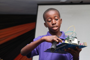 Emeka explaining how a motherboard works(2012)