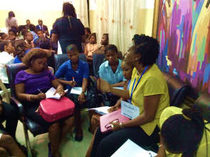 Our Executive Director mentoring girls for success