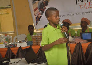 Campbell participating in the MIND Leadership camp